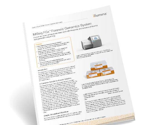 MiSeq FGx System Specification Sheet
