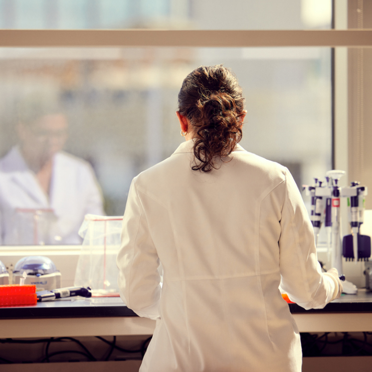 Scientist genomic library prep