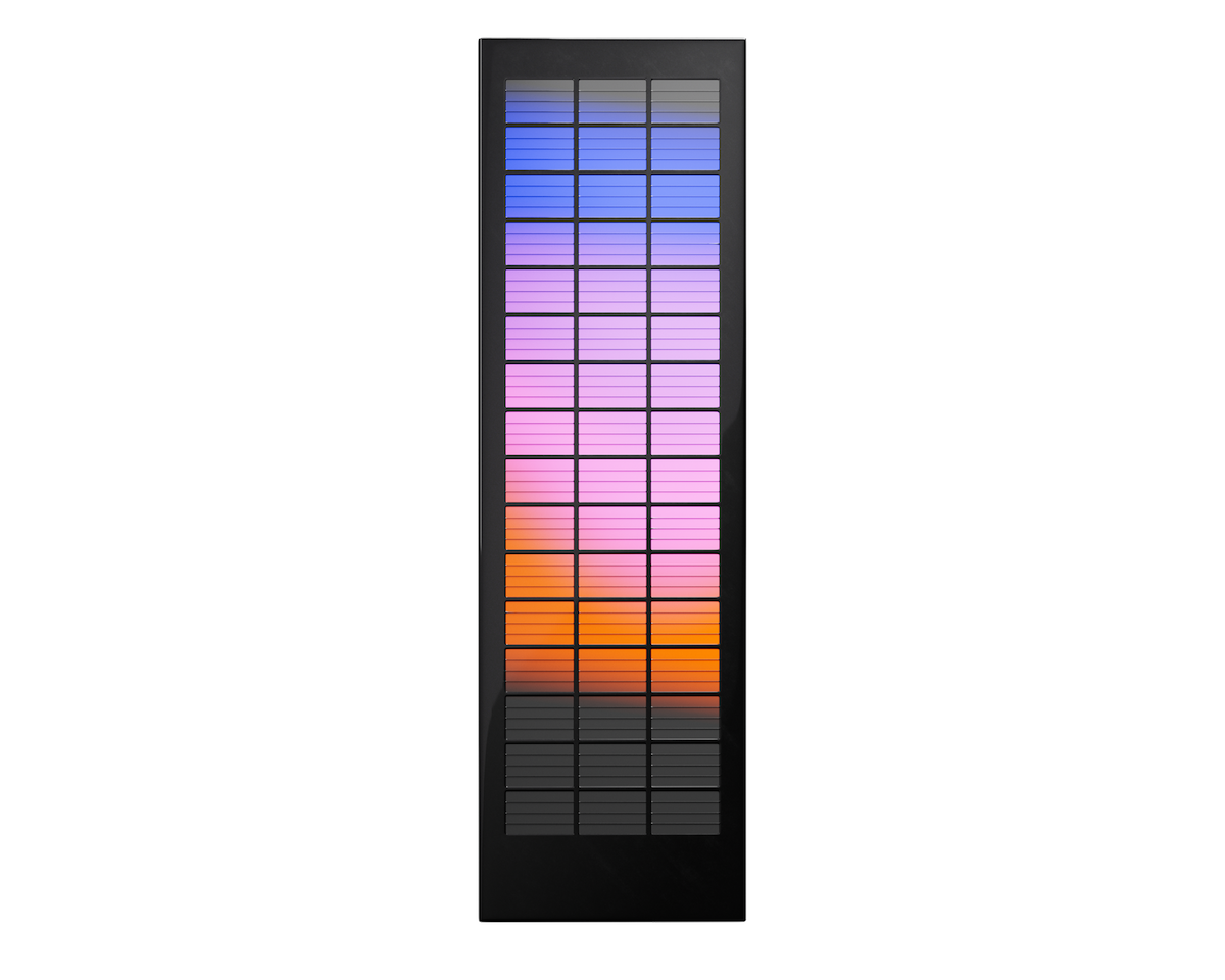Full front view of the Infinium BeadChip with a transparent background.